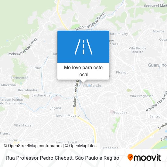 Rua Professor Pedro Chebatt mapa