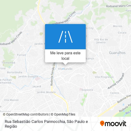 Rua Sebastião Carlos Pannocchia mapa