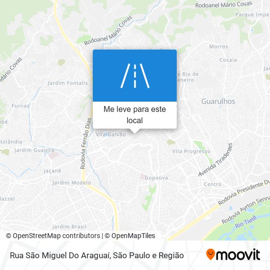 Rua São Miguel Do Araguaí mapa