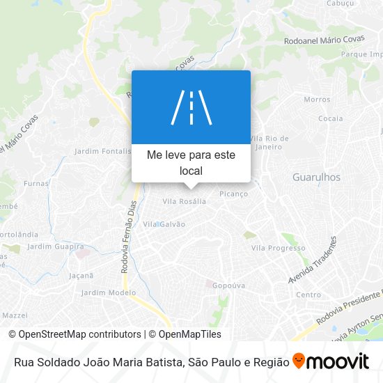 Rua Soldado João Maria Batista mapa