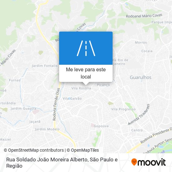 Rua Soldado João Moreira Alberto mapa