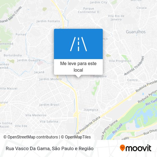 Rua Vasco Da Gama mapa