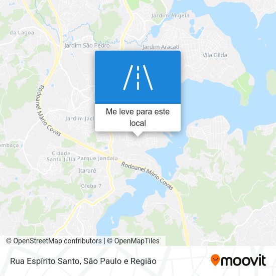 Rua Espírito Santo mapa