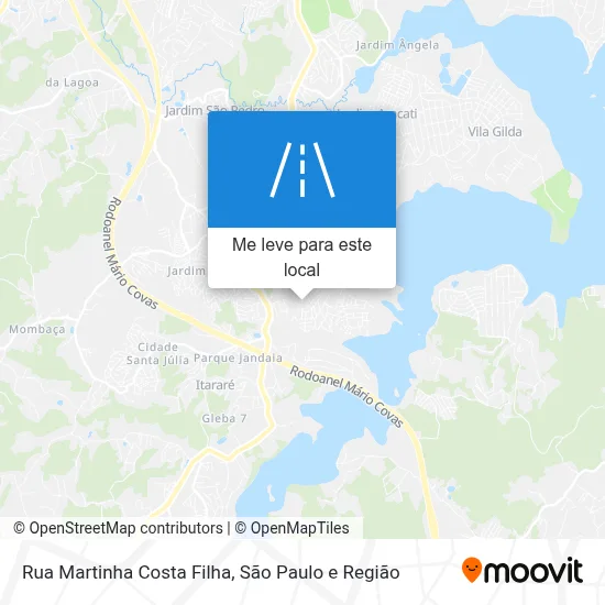 Rua Martinha Costa Filha mapa