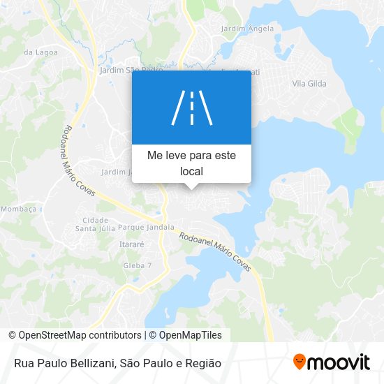 Rua Paulo Bellizani mapa