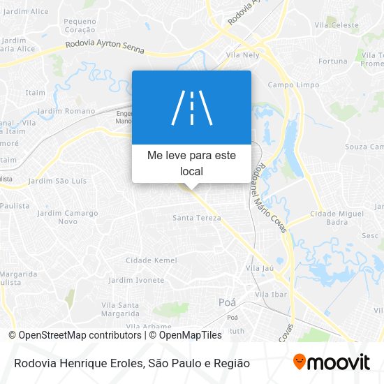 Rodovia Henrique Eroles mapa