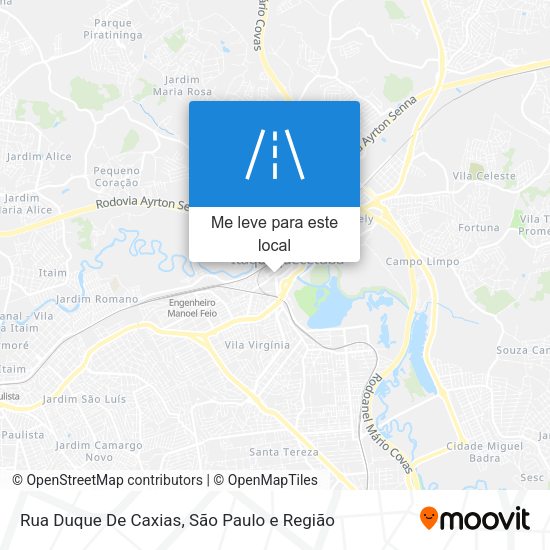 Rua Duque De Caxias mapa