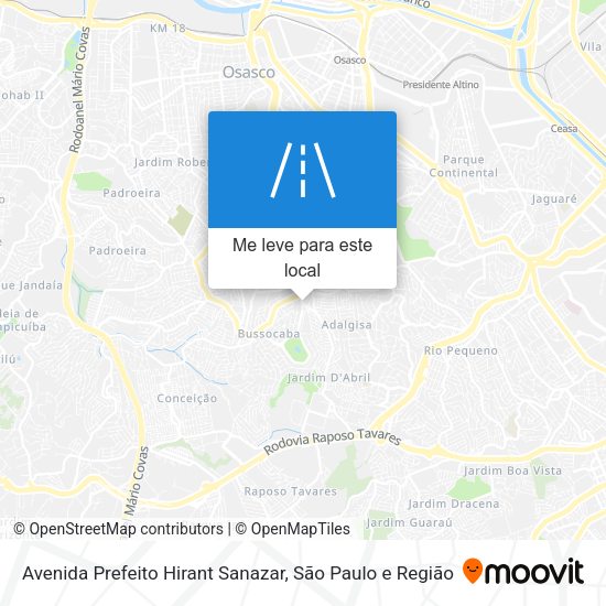 Avenida Prefeito Hirant Sanazar mapa