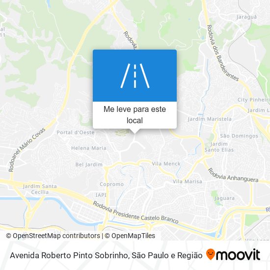 Avenida Roberto Pinto Sobrinho mapa
