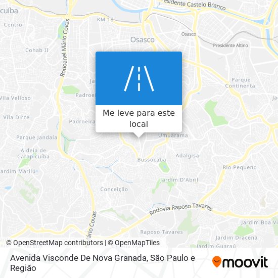 Avenida Visconde De Nova Granada mapa