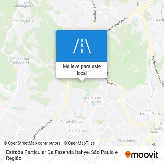 Estrada Particular Da Fazenda Itahye mapa