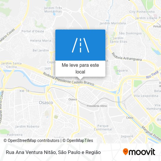 Rua Ana Ventura Nitão mapa