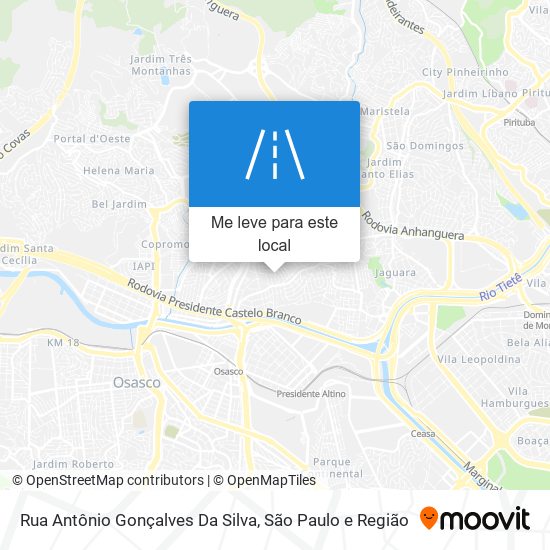 Rua Antônio Gonçalves Da Silva mapa