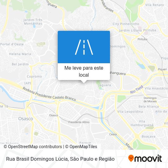 Rua Brasil Domingos Lúcia mapa