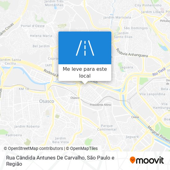 Rua Cândida Antunes De Carvalho mapa