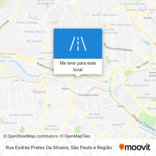 Rua Esdras Prates Da Silveira mapa