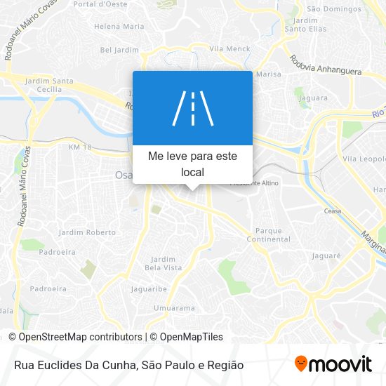 Rua Euclides Da Cunha mapa