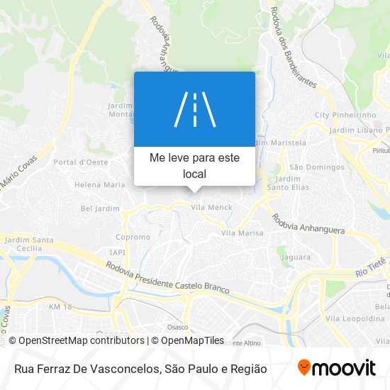 Rua Ferraz De Vasconcelos mapa