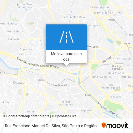 Rua Francisco Manuel Da Silva mapa