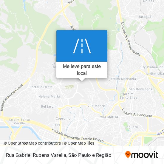 Rua Gabriel Rubens Varella mapa