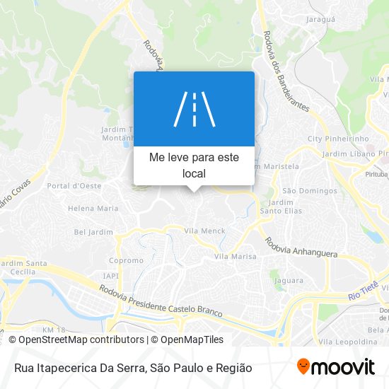 Rua Itapecerica Da Serra mapa