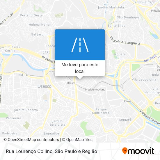 Rua Lourenço Collino mapa