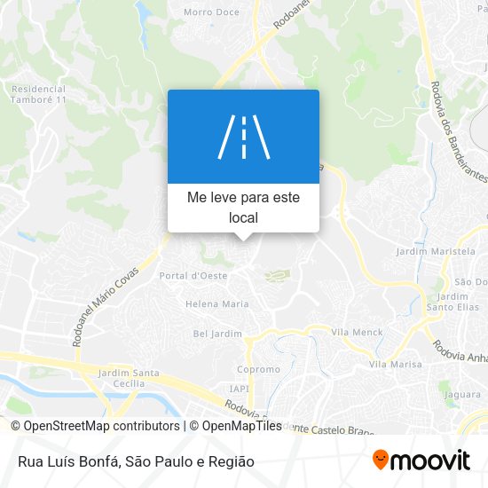Rua Luís Bonfá mapa