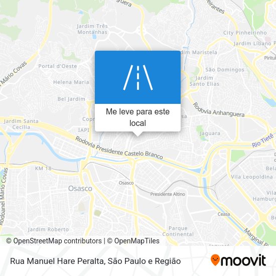 Rua Manuel Hare Peralta mapa