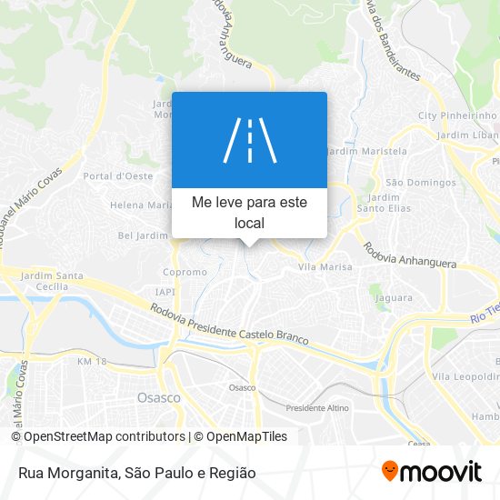 Rua Morganita mapa