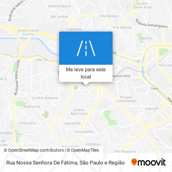 Rua Nossa Senhora De Fátima mapa