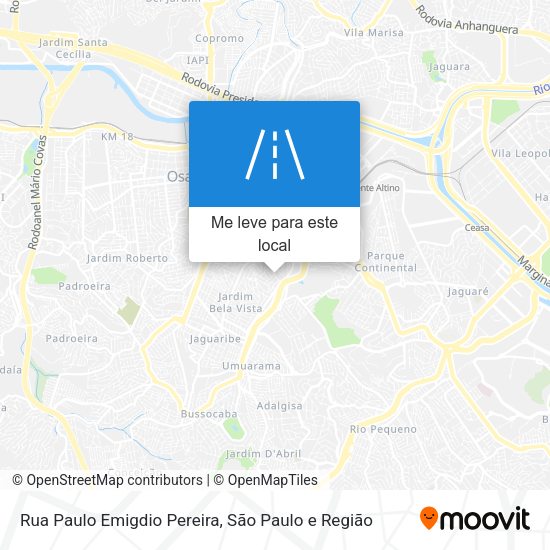 Rua Paulo Emigdio Pereira mapa
