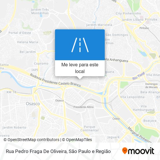 Rua Pedro Fraga De Oliveira mapa