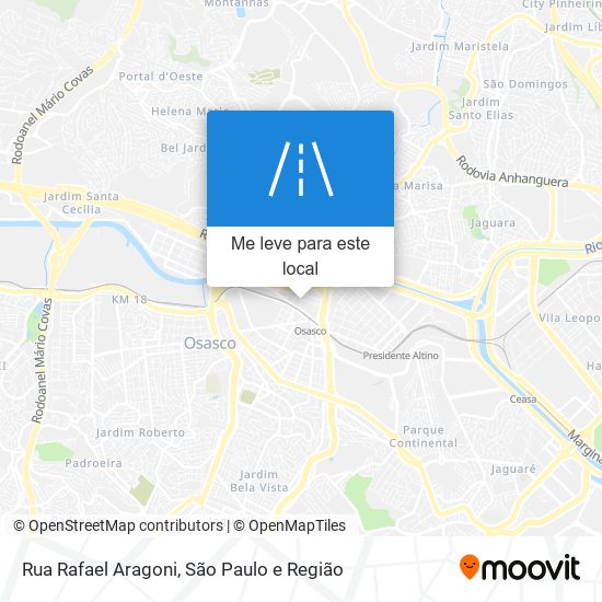 Rua Rafael Aragoni mapa