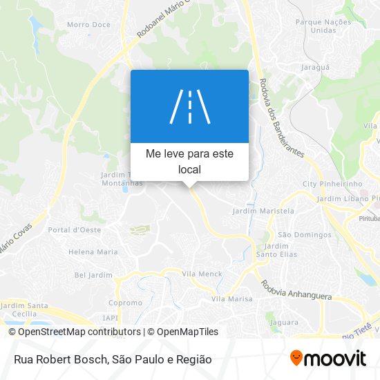 Rua Robert Bosch mapa