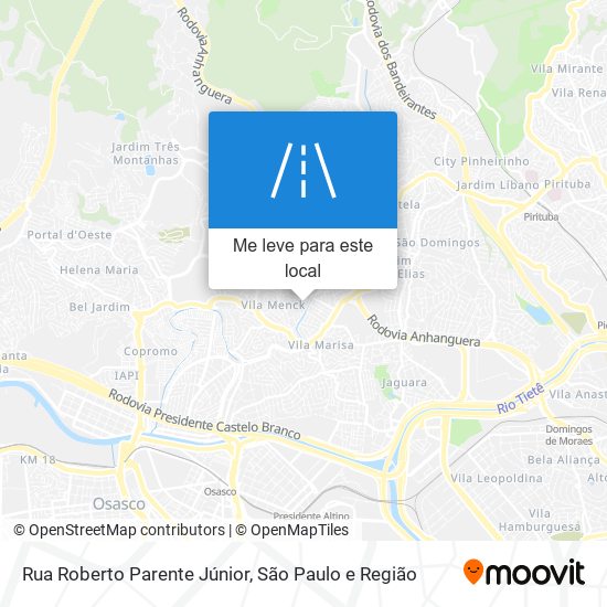 Rua Roberto Parente Júnior mapa