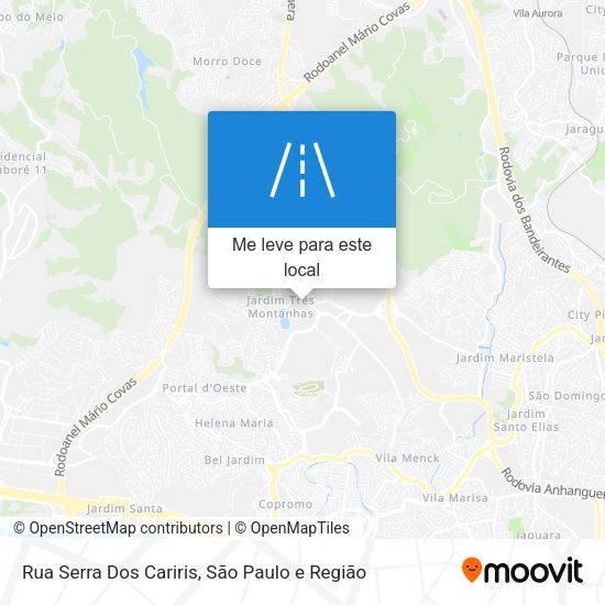 Rua Serra Dos Cariris mapa
