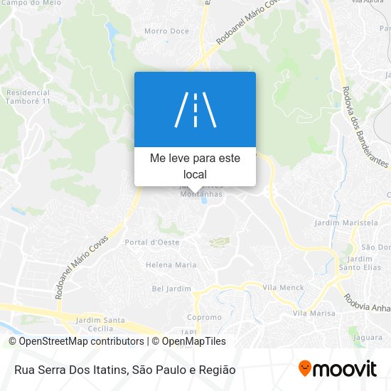 Rua Serra Dos Itatins mapa