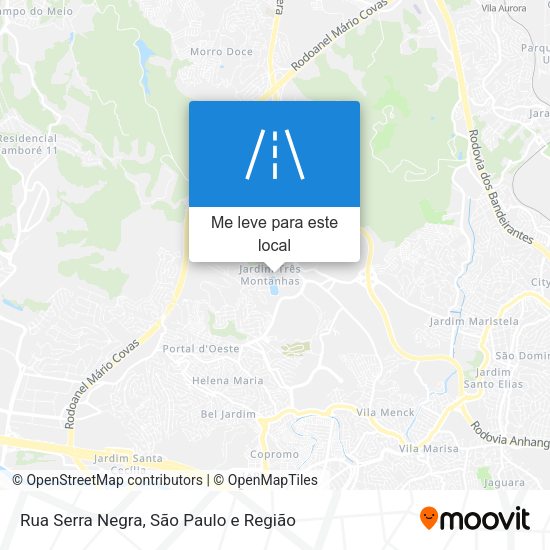 Rua Serra Negra mapa