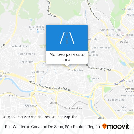 Rua Waldemir Carvalho De Sena mapa