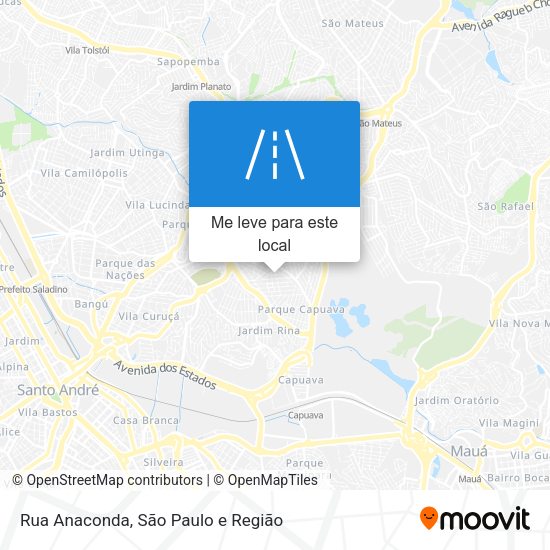 Rua Anaconda mapa