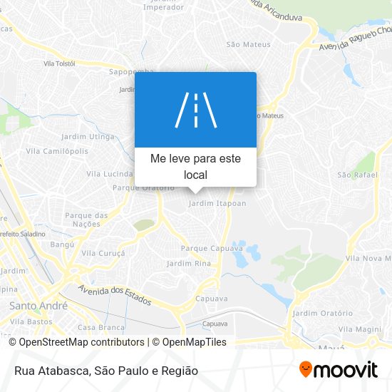 Rua Atabasca mapa