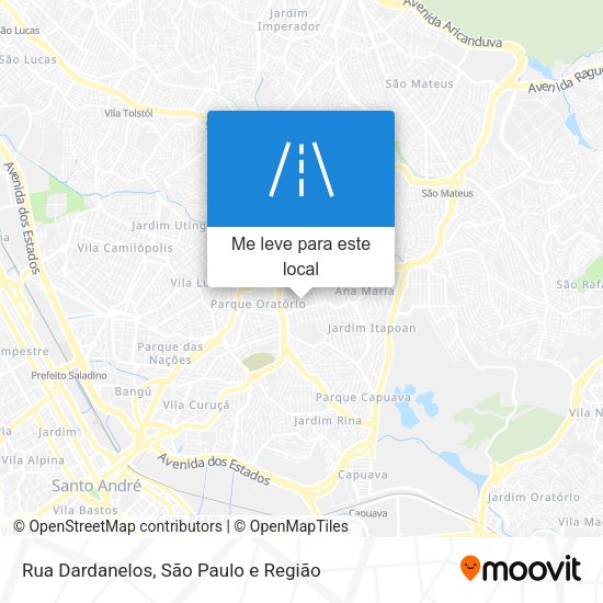 Rua Dardanelos mapa