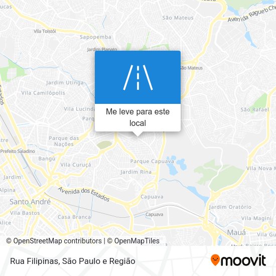Rua Filipinas mapa