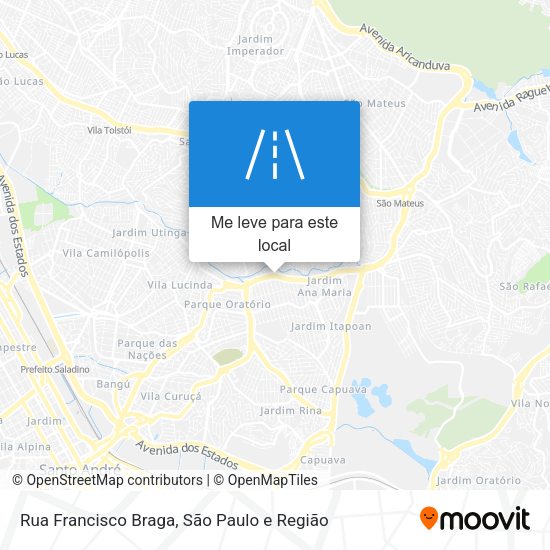 Rua Francisco Braga mapa