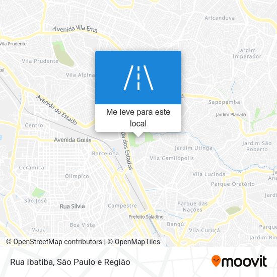 Rua Ibatiba mapa