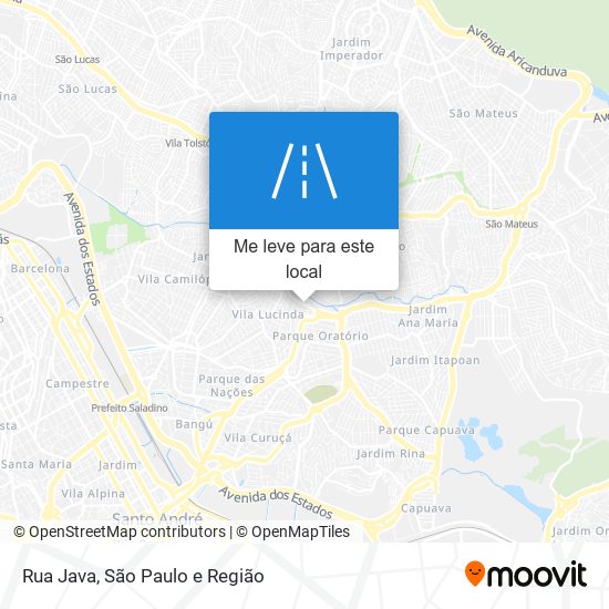 Rua Java mapa