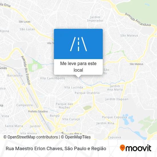 Rua Maestro Erlon Chaves mapa