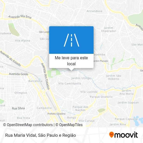 Rua Maria Vidal mapa