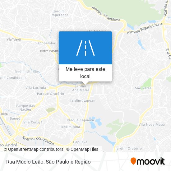 Rua Múcio Leão mapa