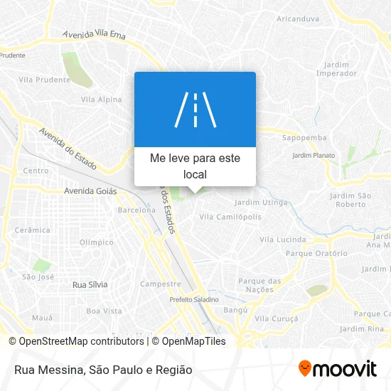 Rua Messina mapa